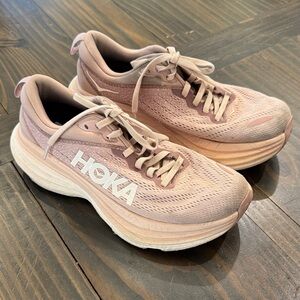 Hoka Women's Dusty Pink Athletic Running Shoes